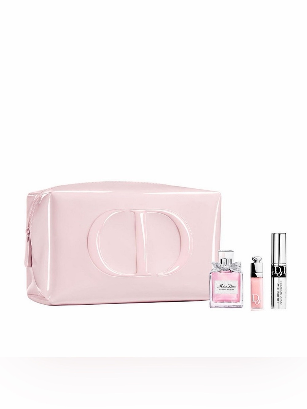 Dior Pink Cosmetic Pouch with Mini Trio Set